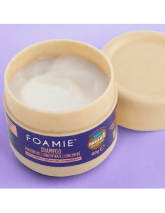 Foamie - Kontsentreeritud niisutav šampoon peptiidide ja fermenteeritud riisiveega, 80g 2