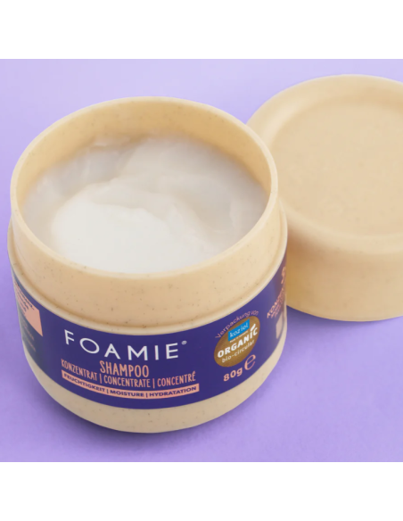 Foamie - Kontsentreeritud niisutav šampoon peptiidide ja fermenteeritud riisiveega, 80g