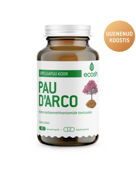Ecosh Life - Sipelgapuu koor (Pau D'Arco) kapslid, 90tk