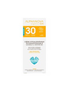 Alphanova Sun - Mineraalne hüpoallergeenne lõhnatu päikesekreem näole SPF30, 50g