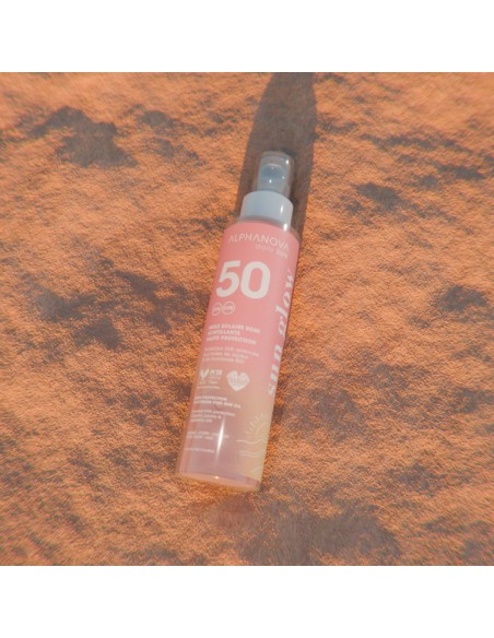 Alphanova Daily Sun - SPF50 säraosakestega päikesekaitseõli vaarikaseemneõliga ja monoi lõhnaga, 125ml