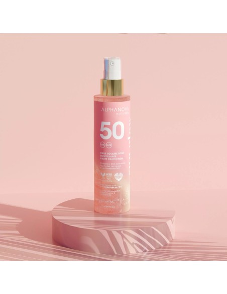 Alphanova Daily Sun - SPF50 säraosakestega päikesekaitseõli vaarikaseemneõliga ja monoi lõhnaga, 125ml