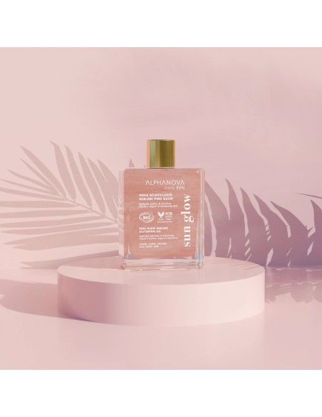 Alphanova - Sädelev kehaõli Pink Glow jojoba-, vaarika- ja argaaniaõliga, 50ml