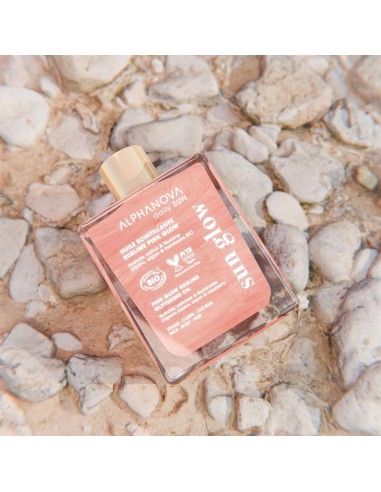 Alphanova - Sädelev kehaõli Pink Glow jojoba-, vaarika- ja argaaniaõliga, 50ml