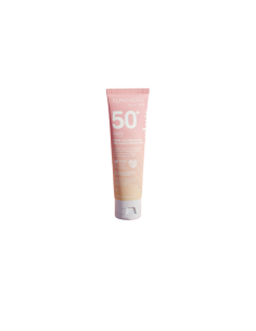 Alphanova Daily Sun - Orgaanilise vaarika- ja jojoba õliga pärlmutter sära andev päikesekreem näole SPF50+ Sun Glow, 50ml