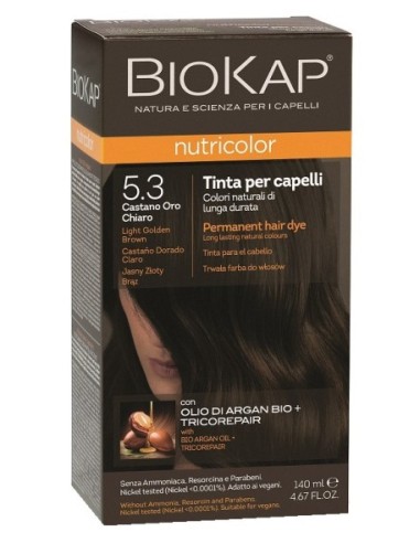 BioKap - Nutricolor Hele kuldpruun püsivärv 140 ml