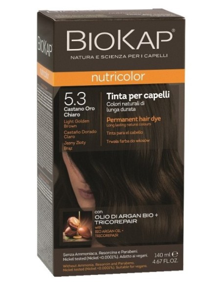 BioKap - Nutricolor Hele kuldpruun püsivärv 140 ml