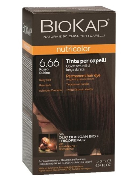 BioKap - Nutricolor Rubiinpunane püsivärv 140 ml
