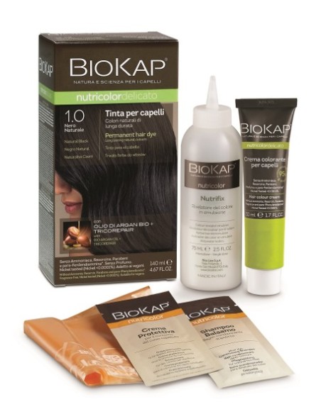 BioKap - Nutricolor Delicato Naturaalne must püsivärv 140 ml