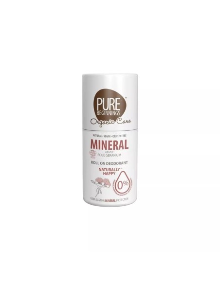 Pure Beginnings - "Mineral" looduslik mineraalidega deodorant Rose Geranium, 75 ml