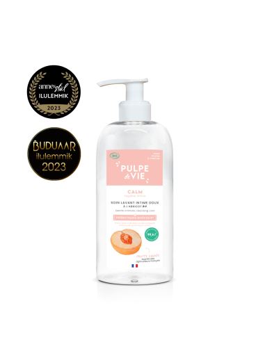 Pulpe De Vie - Nahka hooldav ja kaitsev intiimpesugeel prebiootikumide, Aloe vera ja aprikoosiveega, 400 ml
