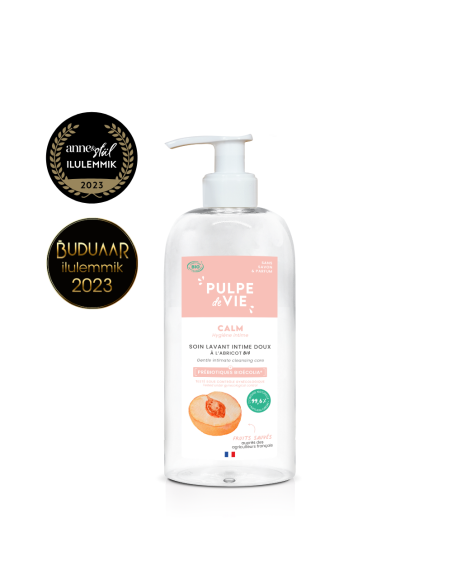 Pulpe De Vie - Nahka hooldav ja kaitsev intiimpesugeel prebiootikumide, Aloe vera ja aprikoosiveega, 400 ml