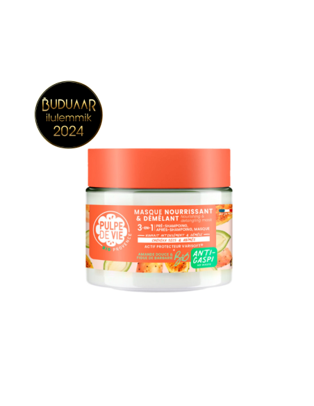 Pulpe De Vie - 3in1 pusasid harutav ja niisutav juuksemask kuivadele ja kahustele juustele, 300 ml