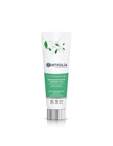 Centifolia - 3in1 Puhastav, kooriv ja matistav mask rohelise tee, tsingi ja riisijahuga, 100ml
