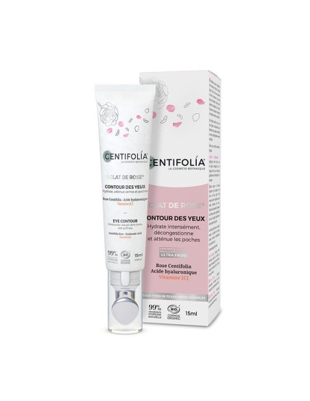 Centifolia - Éclat de Rose® silmaümbruskreem tatraseemneõli ja jahutava zamac-aplikaatoriga, 15 ml