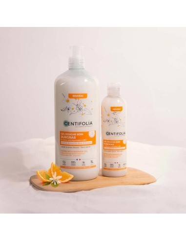 Centifolia - SURGRAS niisutav dušigeel BIO-päevalilleseemneõli, BIO-aloega ja apelsiniõite lõhnaga, 250ml