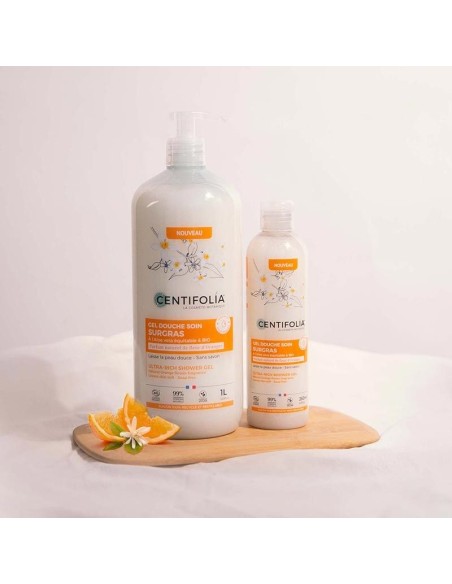 Centifolia - SURGRAS niisutav dušigeel BIO-päevalilleseemneõli, BIO-aloega ja apelsiniõite lõhnaga, 250ml