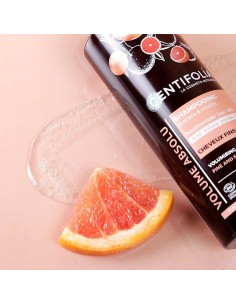 Centifolia - Volüümi andev šampoon õhukestele juustele orgaanilise roosa greibi ja hernepeptiidiga, 200ml 2