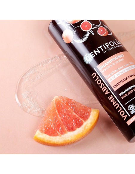 Centifolia - Volüümi andev šampoon õhukestele juustele orgaanilise roosa greibi ja hernepeptiidiga, 200ml