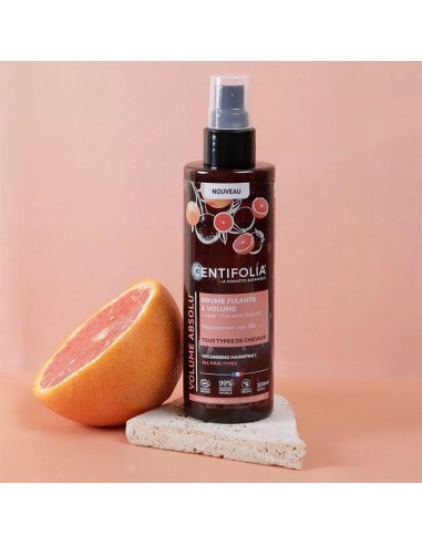 Centifolia - Fikseeriv ja volüümi andev juukseudu orgaanilise roosa greibi ekstrakti ja hernepeptiidiga, 200ml