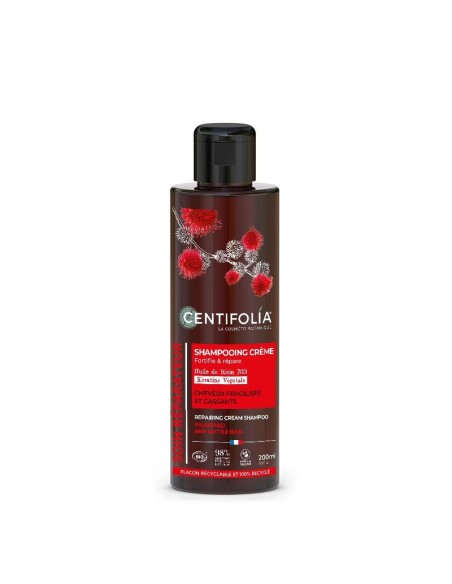 Centifolia - Taastav kreemšampoon kahjustatud juustele orgaanilise riitsinusõli ja taimse keratiiniga, 200ml