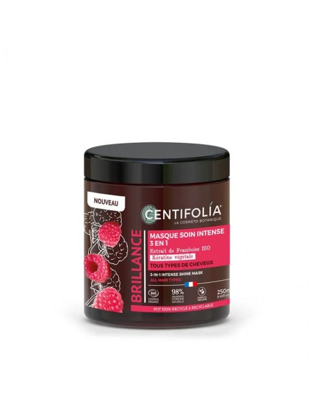 Centifolia - 3in1 läiget andev juuksemask vaarikaekstraki, taimse keratiini ja orgaaniliste õlidega, 250ml