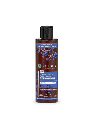 Centifolia - Kollast alatooni neutraliseeriv šampoon hallikatele ja blondidele juustele, 200ml