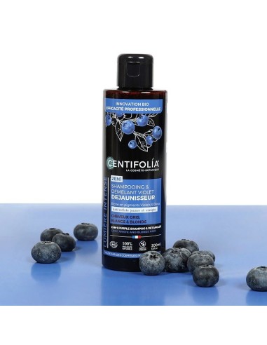 Centifolia - Kollast alatooni neutraliseeriv šampoon hallikatele ja blondidele juustele, 200ml