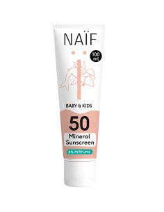 NAÏF - "Mineral Sunscreen" päikesekreem beebidele ja lastele (lõhnaainevaba) SPF50, 100ml