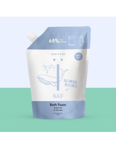 NAÏF - Lõõgastav vannivaht puuvillaseemne ekstraktiga beebidele ja lastele, täitepakend 500ml 2