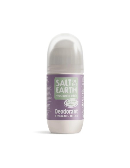 Salt of the Earth - Looduslik ja taastäidetav rulldeodorant Clary Sage & Mint 75ml