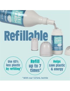 Salt of the Earth - Looduslik ja taastäidetav rulldeodorant Ookean & Kookos 75ml 2