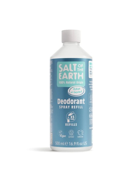 Salt of the Earth - Ookean & Kookos deodorant sprei täitepakend 500ml