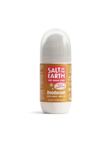Salt of the Earth - Taastäidetav piparkoogilõhnaline rulldeodorant 75ml