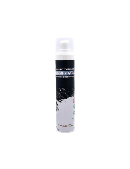 Azetabio - Õhukindel flouriidivaba orgaaniline valgendav hambapasta charcoali söega, 50ml