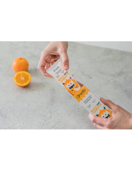 Nordics - Apelsinimaitseline vegan hambapasta lastele (0-4 eluaastat) 50ml