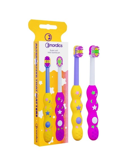Nordics - Ülipeenete harjastega hambaharja komplekt imikutele ja väikelastele