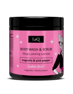 LaQ - Tahke dušigeel-kehakoorija "Magnolia & Pink Pepper", 220g