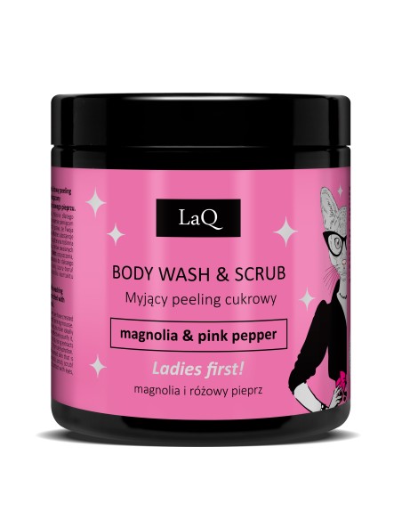 LaQ - Tahke dušigeel-kehakoorija "Magnolia & Pink Pepper", 220g