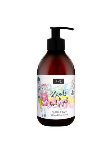 LaQ - Käte- ja kehapesu vedelseep-dušigeel lastele "Bubble Gum" 300ml