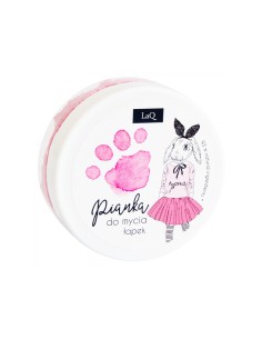 LaQ - Tahke dušigeel-vaht lastele "Natural" roosa 20g