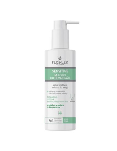 Floslek - Puhastav näopiim tundlikule nahale, lõhnatu "Sensitive" 175ml