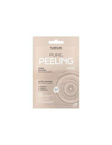 Floslek - Koorija AHA-hapetega näole, kaelale ja dekolteele "Peeling" 2x4ml