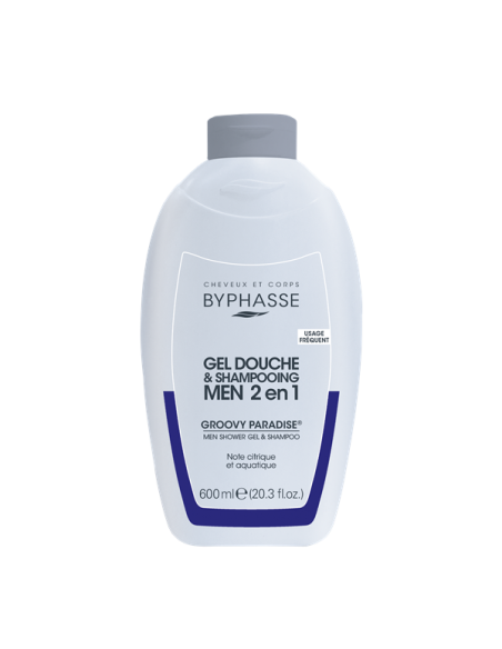 Byphasse - Dušigeel-šampoon 2in1 "Groovy Paradise Blue" meestele 600ml