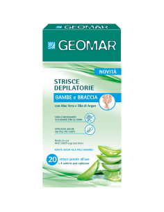 Geomar - Käte ja jalgade depilatsiooniribad Aloe vera ja Argaaniaõliga 20tk