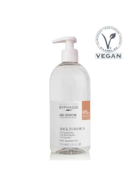 Byphasse - Dušigeel "Back to Basics" kõikidele nahatüüpidele pumbaga 750ml