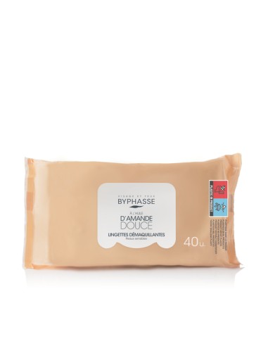 Byphasse - Meigieemaldussalvrätikud mandliõliga tundlikule nahale 40tk