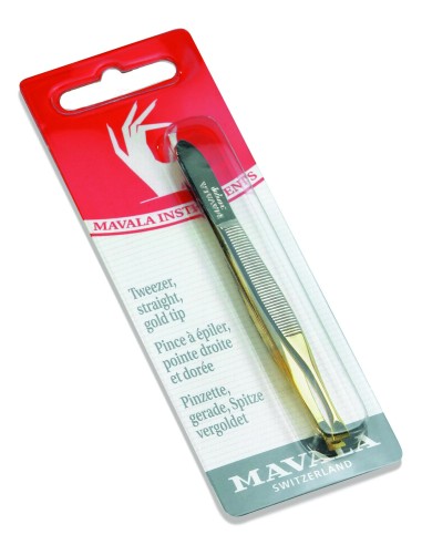 Mavala - Sirged kullatud otstega pintsetid