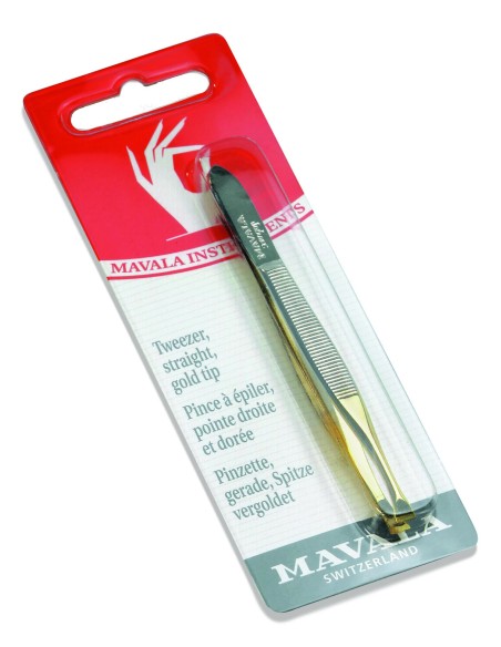 Mavala - Sirged kullatud otstega pintsetid