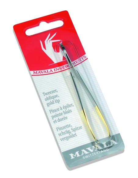 Mavala - Viltuste kullatud otstega pintsetid